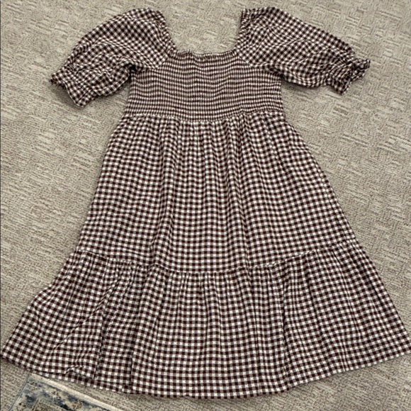 madewell brown gingham dress Coffee Cowl Neck Satin Maxi Dress & Reviews - Coffee - Dresses main image 1